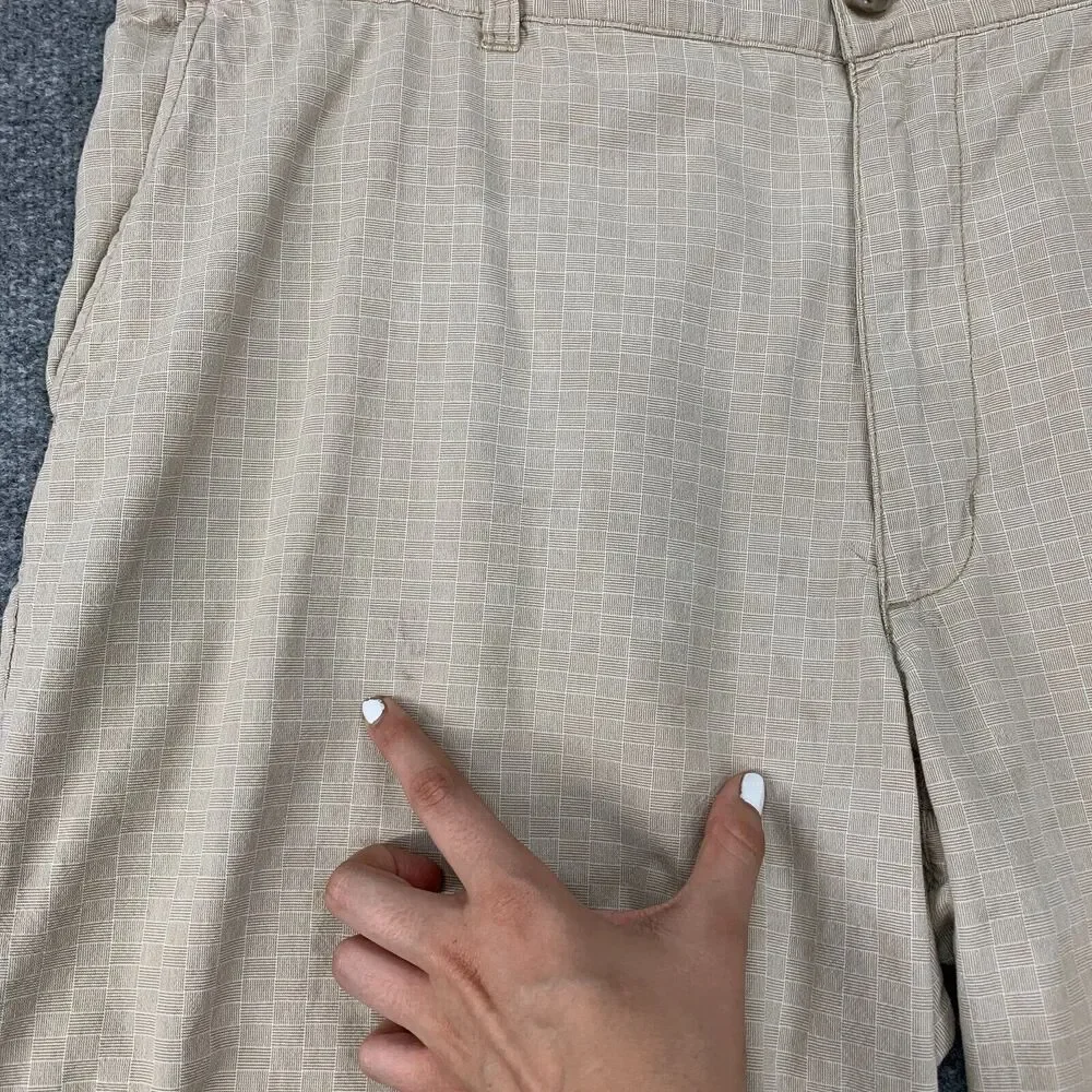 Joseph Abboud Shorts Mens 42 Tan Cotton Flat Front Mid Rise Walking Golf Chino